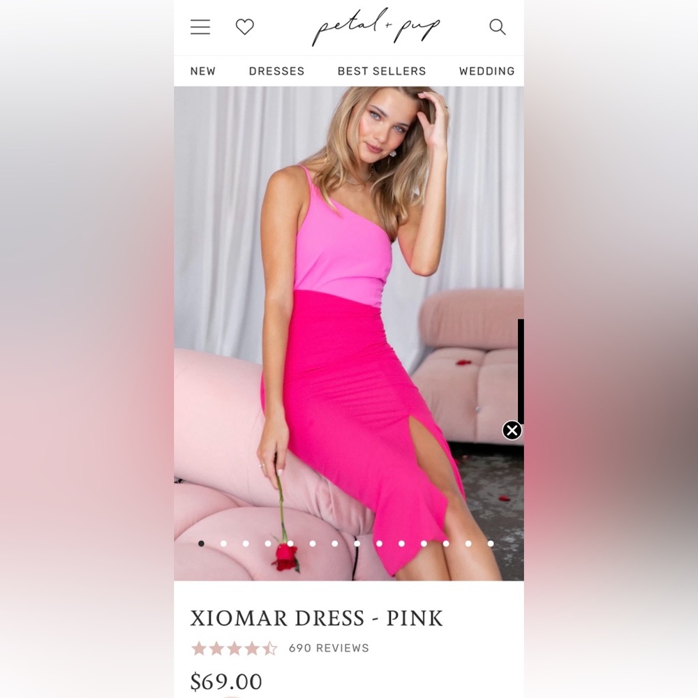Petal and Pup - Xiomar Dress Pink Size 10